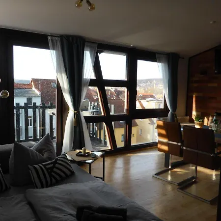 Apartman Skyline Of Jena, Luxurioes, Einzigartig, Free Wifi, Parkplatz, Klimatisiert, Zentral Jéna