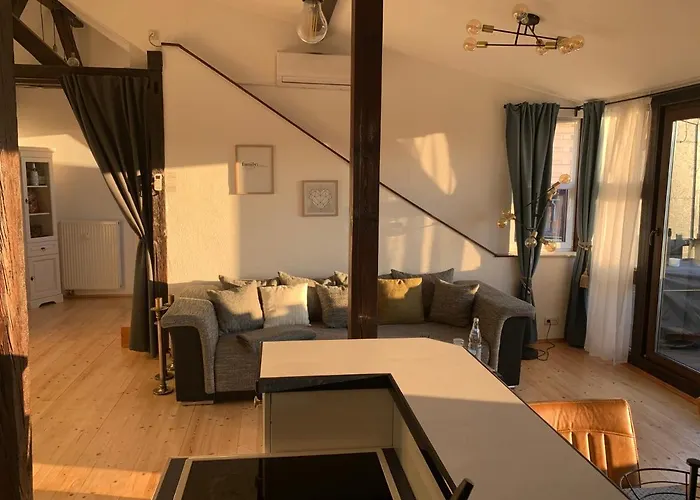 Апартаменты Skyline Of Jena, Luxurioes, Einzigartig, Free Wifi, Parkplatz, Klimatisiert, Zentral