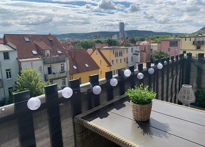 Skyline Of Jena, Luxurioes, Einzigartig, Free Wifi, Parkplatz, Klimatisiert, Zentral * Jena